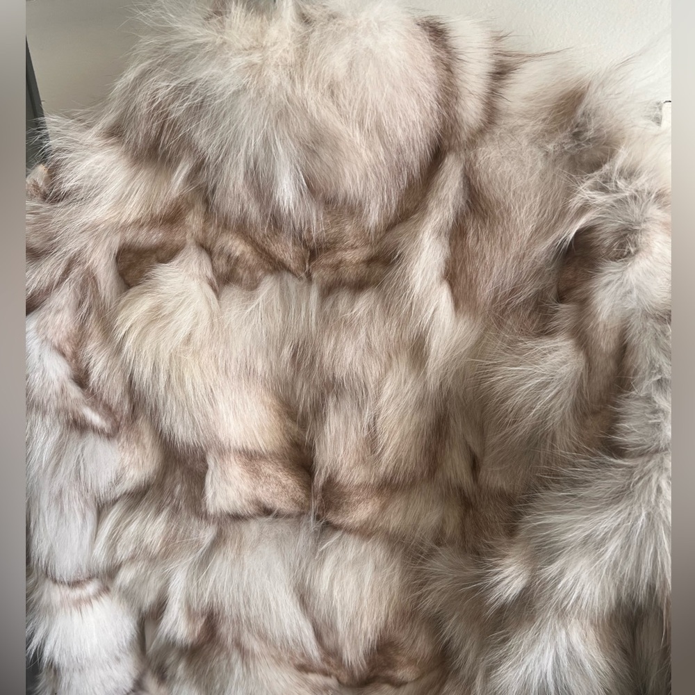 Multi Color Fox Fur Jacket - Picture 3 of 9